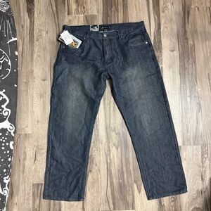 Relaxed Fit Men's Dark Indigo Jeans